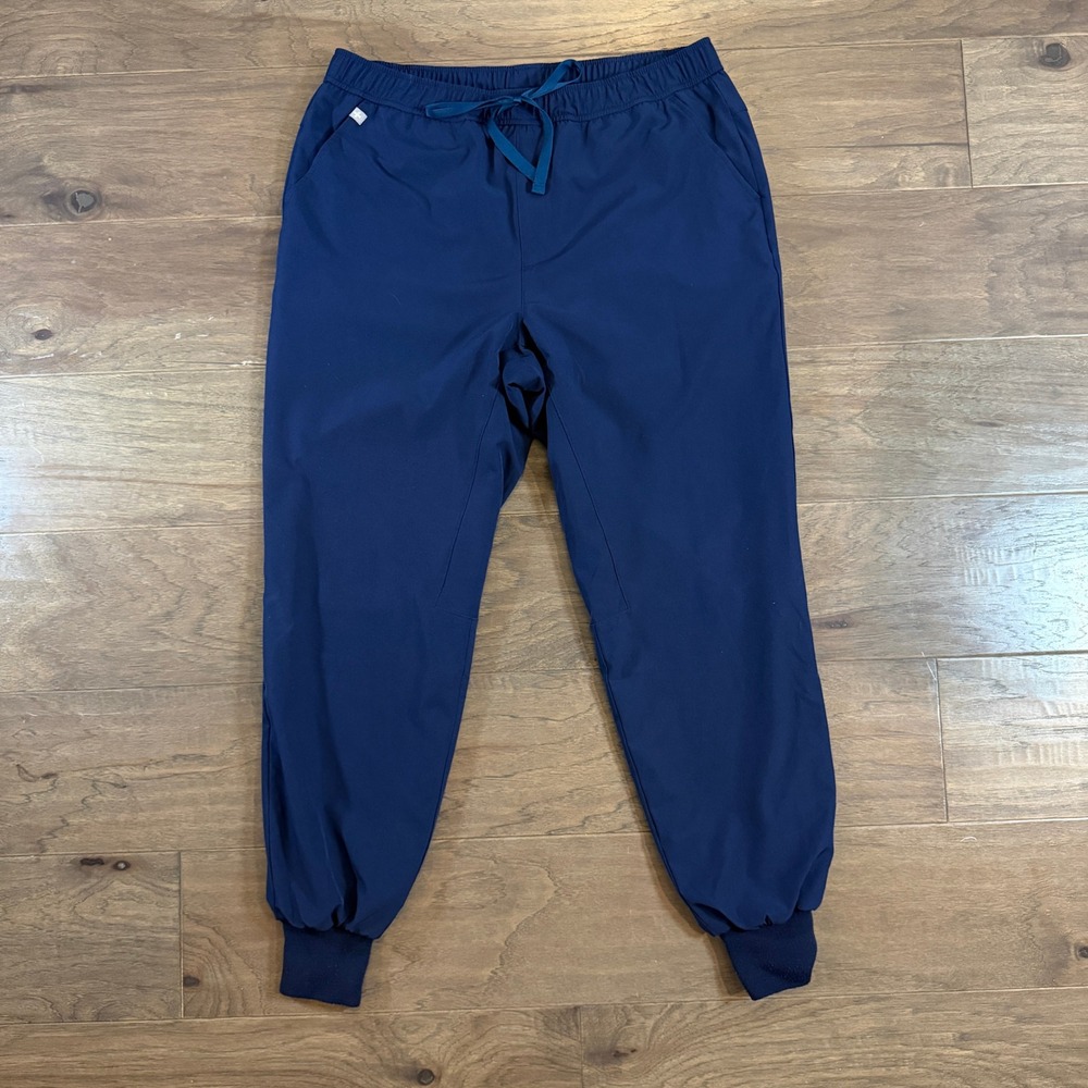 FIGS‎ Technical Collection Mens Navy Blue Jogger Scrub Pants Size Medium Short